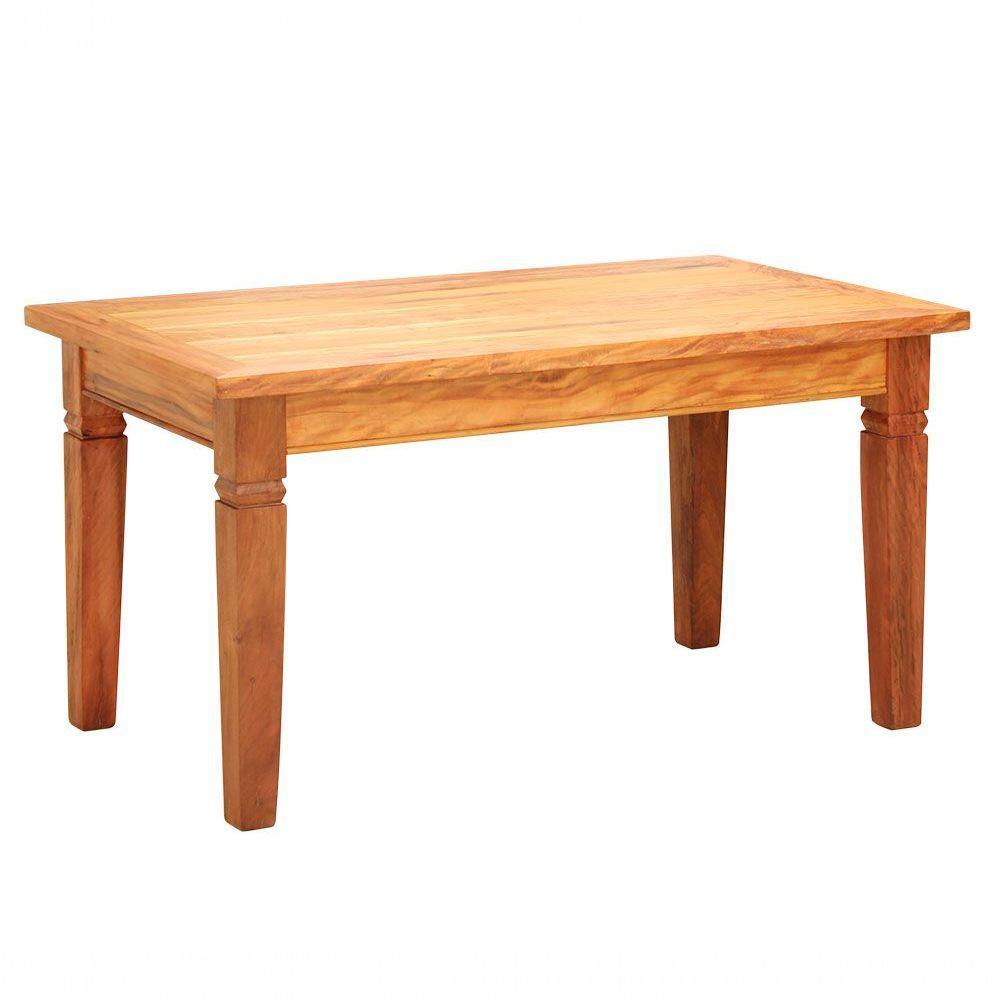Mesa De Jantar 1,5 M Em Madeira Maciça Natural - 1