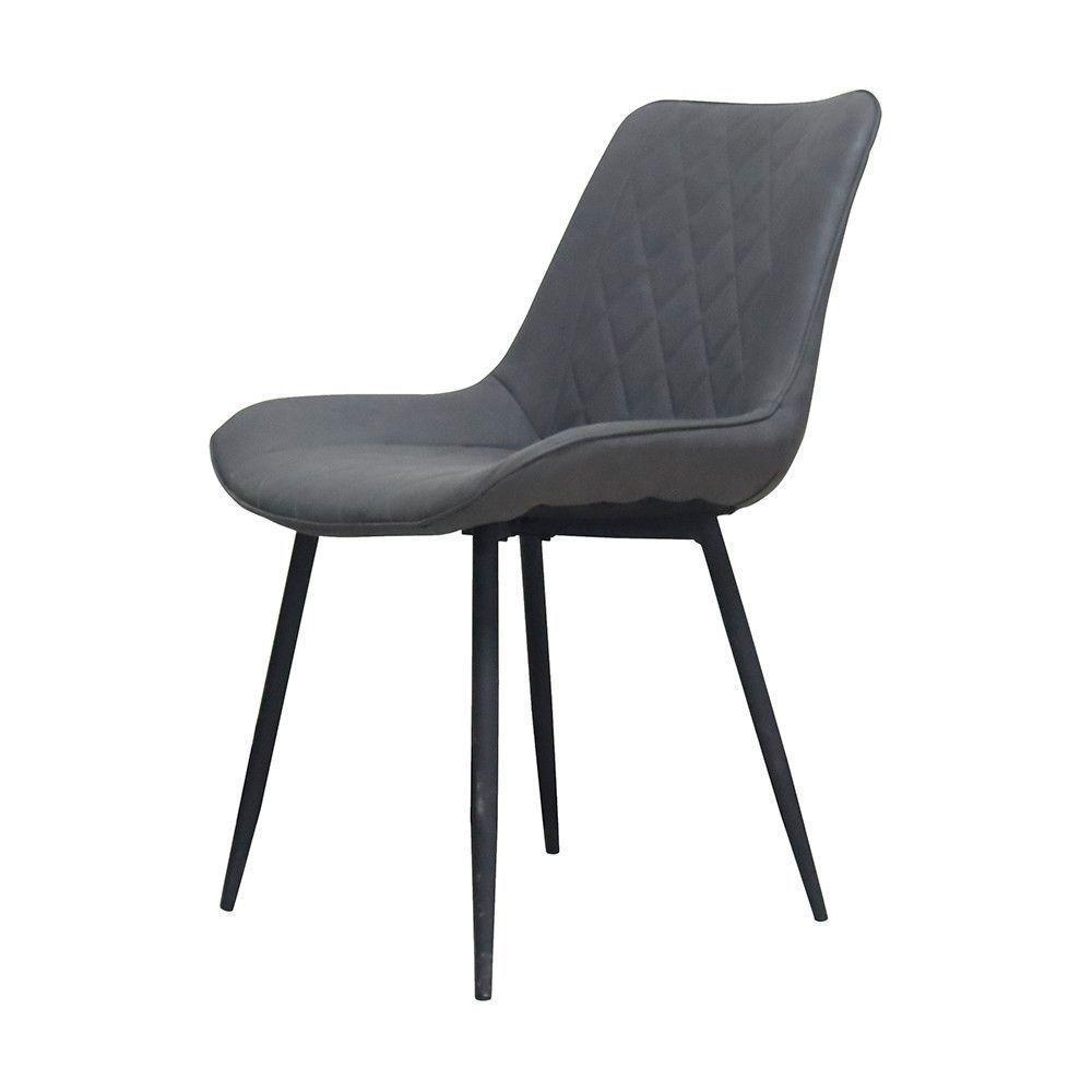 Cadeira Haifa Assento Em Mdf E Base Em Aço Pintado Fratini Grafite - 10