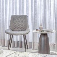 Cadeira Haifa Assento Em Mdf E Base Em Aço Pintado Fratini Grafite - 7