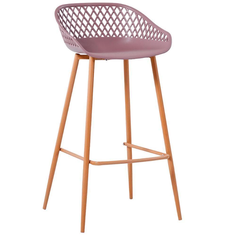 Kit 4 Banquetas Mônaco Clarice Alta Fratini 96 Cm (altura) Em Poliuretano (pu) Cardo Base Em Aço - 5