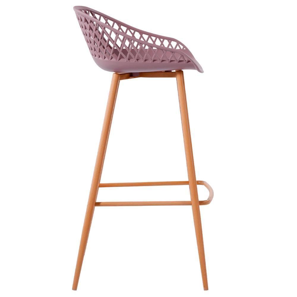 Kit 4 Banquetas Mônaco Clarice Alta Fratini 96 Cm (altura) Em Poliuretano (pu) Cardo Base Em Aço - 7