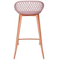 Kit 4 Banquetas Mônaco Clarice Alta Fratini 96 Cm (altura) Em Poliuretano (pu) Cardo Base Em Aço - 3