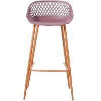 Kit 4 Banquetas Mônaco Clarice Alta Fratini 96 Cm (altura) Em Poliuretano (pu) Cardo Base Em Aço