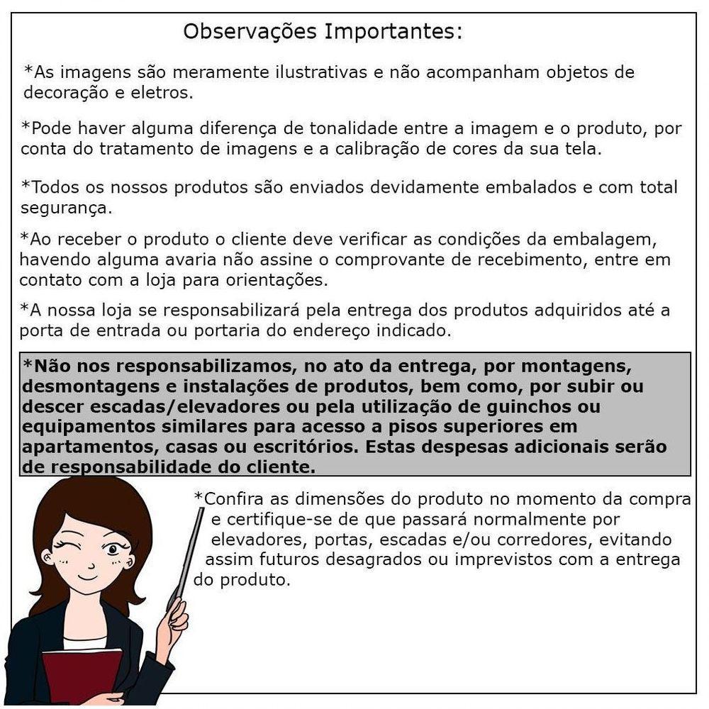 Kit 02 Cadeiras de Escritório Presidente Giratória com Regulagem de Altura Akon Pu Branco Gran Belo - 5