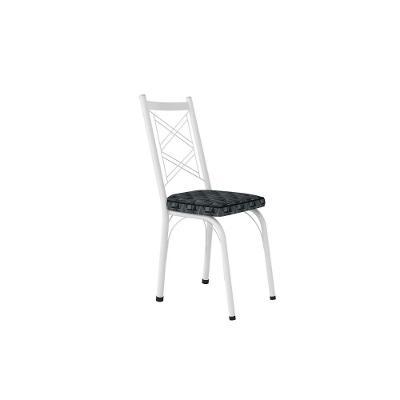 Kit Com 2 Cadeiras Europa 143 Com Base Branco Para Cozinha