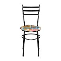 2 Cadeiras Para Mesa Epoxi Preta Assento Floral Cor:happy Hour - 5