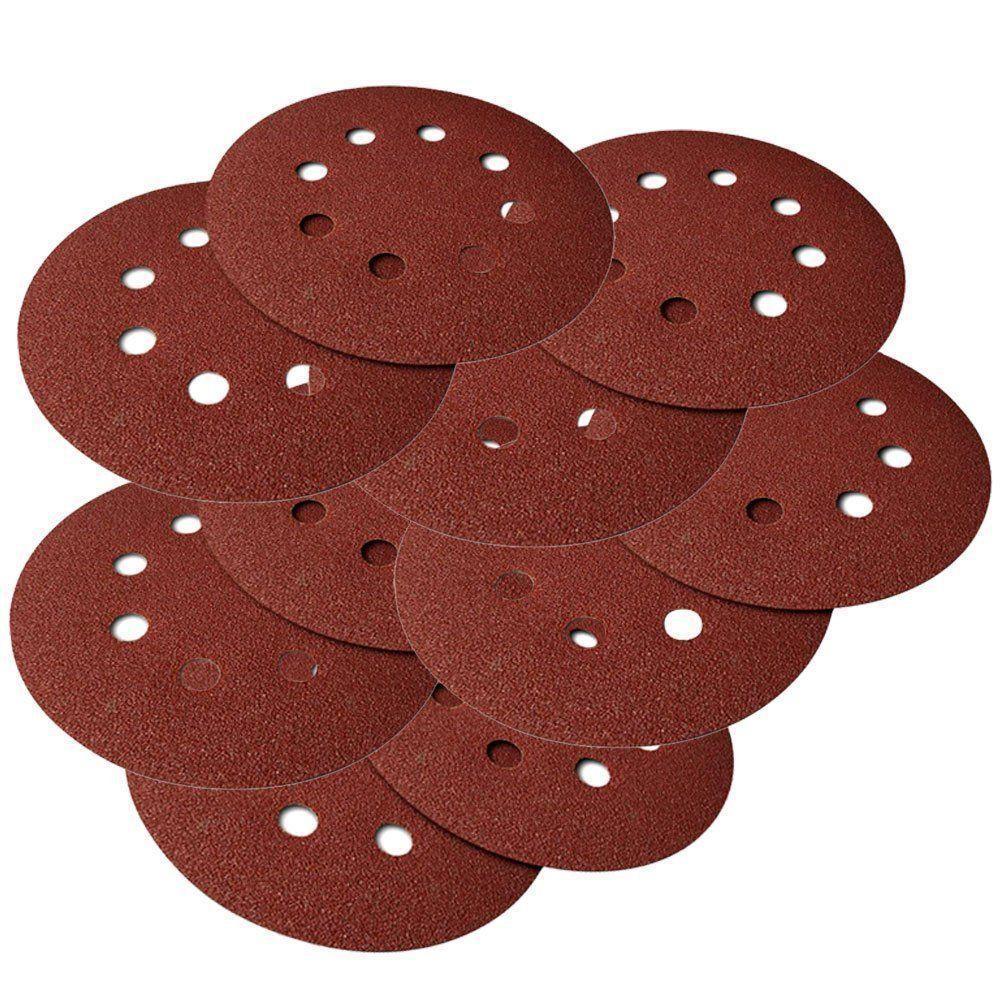 Disco De Lixa 180mm Grão 180 Lixadeira Com 10pçs - 1