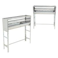 Churrrasqueira Espetinho N°5 Inox Duas Grelhas Tela Moeda Portátil - Gudim - 1