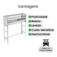 Churrrasqueira Espetinho N°5 Inox Duas Grelhas Tela Moeda Portátil - Gudim