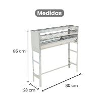Churrrasqueira Espetinho N°5 Inox Duas Grelhas Tela Moeda Portátil - Gudim - 5