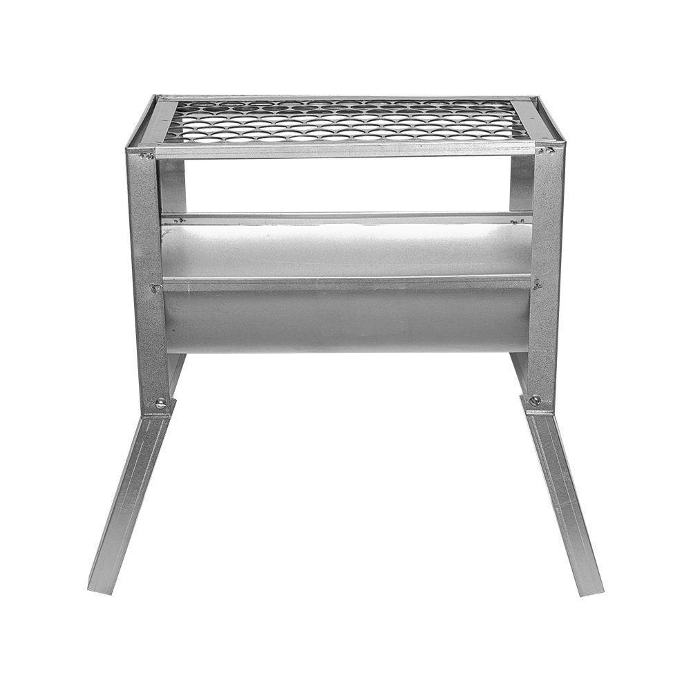 Churrasqueira Uai Galvanizada Portátil Com Grelha Moeda Carvão Portátil - Gudim - 4