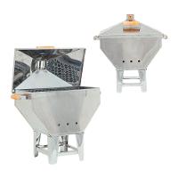 Churrasqueira A Bafo Devassa Inox Com Tampa E Alças Laterais De Madeira - Gudim - 2