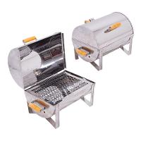 Churrasqueira A Bafo Master Inox Com Tampa E Alças De Madeira - Gudim - 2