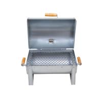 Churrasqueira A Bafo Master Galvanizada Com Tampa Alças De Madeira - Gudim