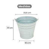 Balde Cônico Multiuso 12 Litros Aço Galvanizado - Gudim - 2
