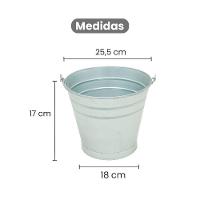 Balde Cônico Multiuso 4 Litros Aço Galvanizado - Gudim - 2