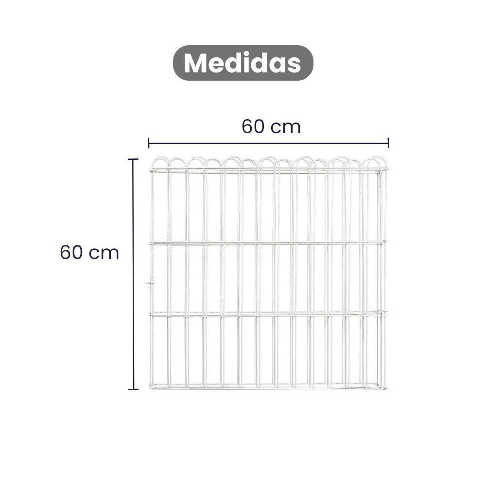 Cercado 01 Pet 8 Módulos 60x60cm Cada Tela Aramada Animais Pequeno E Médio Porte Caes - Gudim - 3