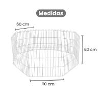 Cercado 01 Pet 8 Módulos 60x60cm Cada Tela Aramada Animais Pequeno E Médio Porte Caes - Gudim - 4