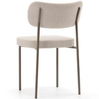 Kit 02 Cadeiras Para Sala De Jantar Melina Base Arena L02 Bouclê Creme - Lyam Decor