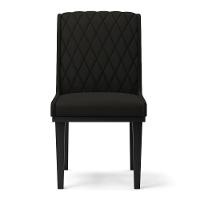 Cadeira Sala De Jantar Base Madeira Preto Kit 10 Sofia Suede D03 - D'rossi Cor Preto - 3