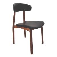 Cadeira Tramontina çairé Ritmo Em Madeira Tauari Com Estofado Preto - 1