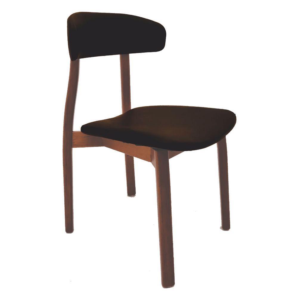 Cadeira Tramontina çairé Ritmo Em Madeira Tauari Com Estofado Café - 1