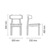 Cadeira Tramontina çairé Ritmo Em Madeira Tauari Com Estofado Café - 2