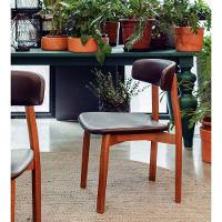 Cadeira Tramontina çairé Ritmo Em Madeira Tauari Com Estofado Café - 5