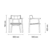 Cadeira Tramontina Maruja Ritmo Em Madeira Tauari Com Estofado Café - 2