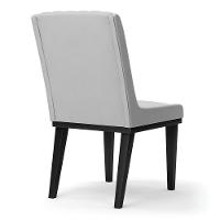 Cadeira Sala De Jantar Base Madeira Preto Kit 10 Sofia Suede Cinza D03 - D'rossi - 2