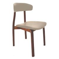 Cadeira Tramontina çairé Ritmo Em Madeira Tauari Com Estofado Bege - 1