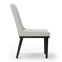 Cadeira Sala De Jantar Base Madeira Preto Kit 10 Sofia Veludo D03 - D'rossi Cor Cinza