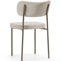 Kit 04 Cadeiras Decorativa Estofada Para Sala De Jantar Melina Base Arena L02 Linho Cru - Lyam Decor - 2