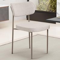 Kit 04 Cadeiras Decorativa Estofada Para Sala De Jantar Melina Base Arena L02 Linho Cru - Lyam Decor - 7