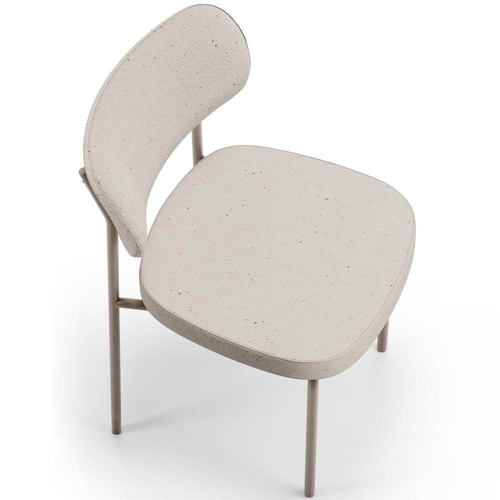 Kit 02 Cadeiras Para Sala De Jantar Melina Base Arena L02 Linho Cru - Lyam Decor - 5