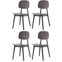 Kit 4 Cadeiras Vegas com Estrutura Em Polipropileno Fratini Preto - 5