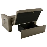 Sofá Cama Com Baú 2 Lugares John Veludo Maserati Cappuccino - 3