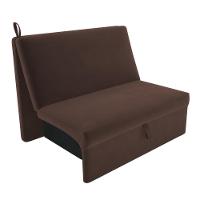 Sofá Cama 2 Lugares Belize Suede Marrom - 2