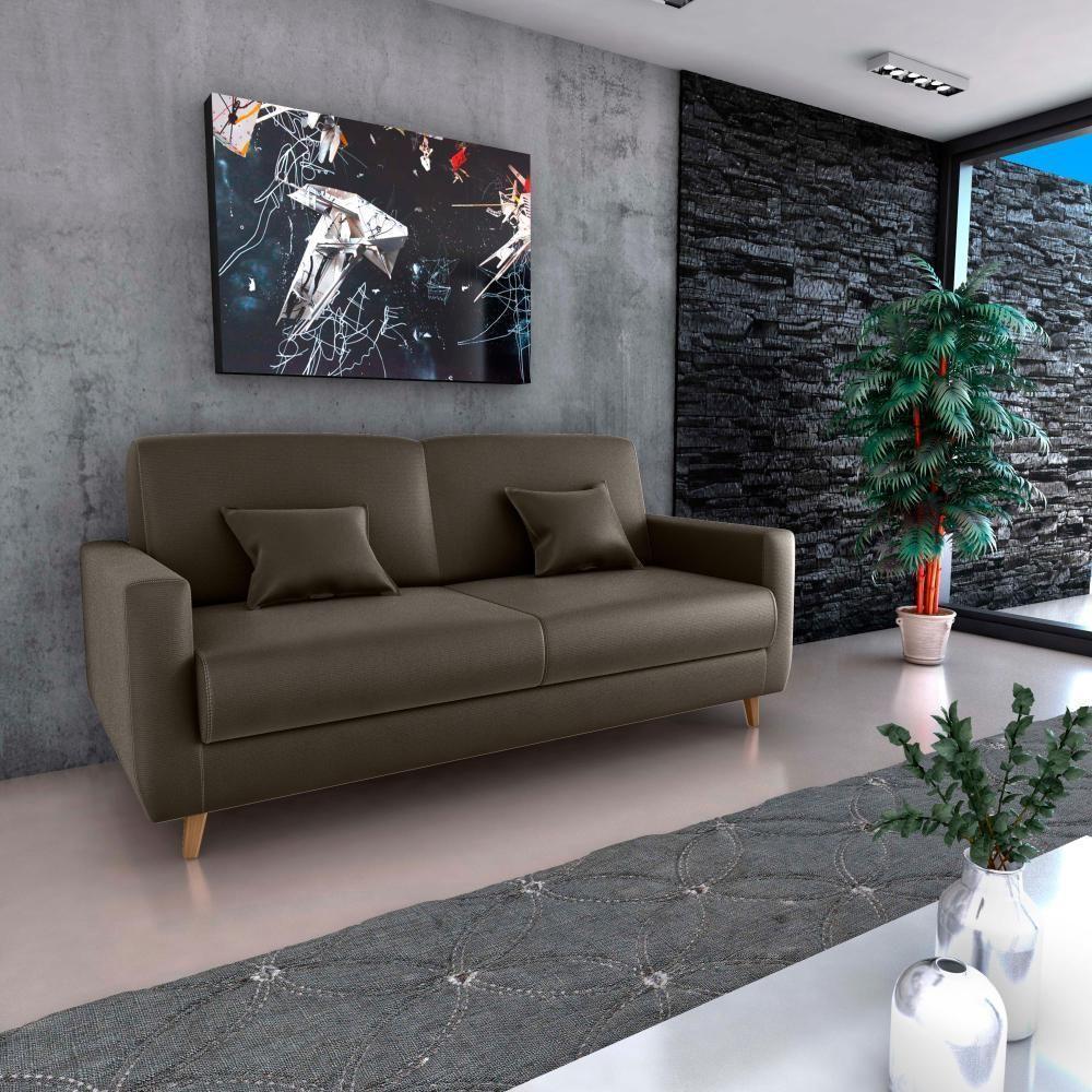 Sofá Cama Emília 2 Lugares 190cm Veludo Turkey Marrom Matrix - 4