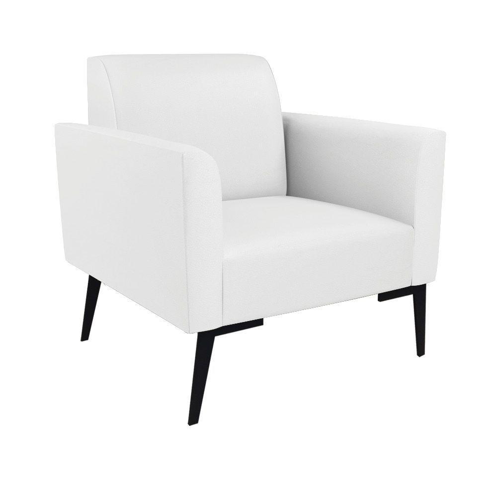 Sofá Namoradeira Com Poltrona Pés Villach Marisa Corino Branco D03 - D'rossi - 5