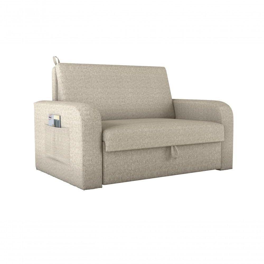 Sofá Cama Daiane 2 Lugares Com Baú Boucle Millenium Matrix - 1