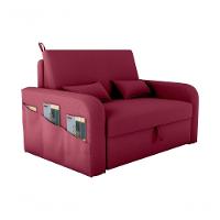 Sofá Cama 2 Lugares Com Bau 1,40 Mts Day Matrix Vinho - 1