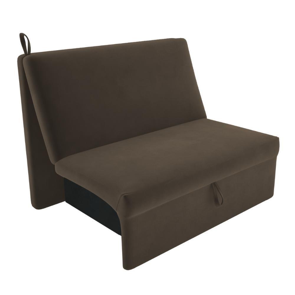 Sofá Cama 2 Lugares Belize Suede Cappuccino - 2