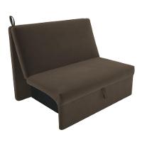 Sofá Cama 2 Lugares Belize Suede Cappuccino - 2