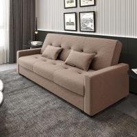 Sofá Cama Lavínia 3 Lugares Boucle Marrom Matrix - 3