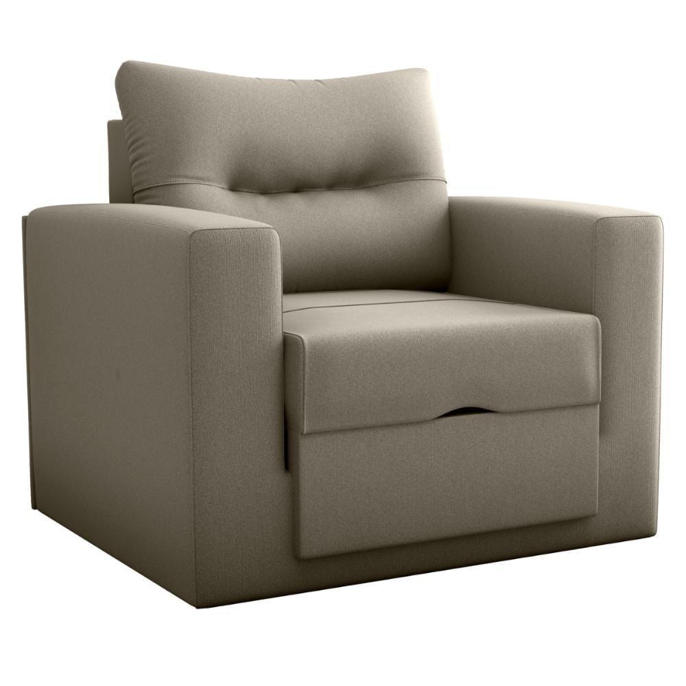 Sofá Cama Para Sala De Estar Dublin Suede Cappuccino - 2