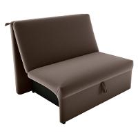 Sofá Cama 2 Lugares Belize Veludo Marrom - 2