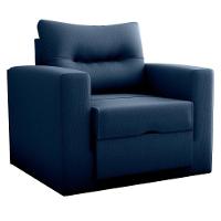 Sofá Cama Para Sala De Estar Dublin Suede Azul - 3