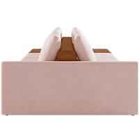 Sofá Ilha Modular Para Sala 342cm Com Puff Dublin K01 Veludo Rosê Sintético Caramelo - Lyam Decor - 2