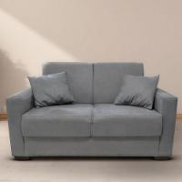 Sofá 2 Lugares Sala De Estar Recepção Suede Vitória Cinza - 6